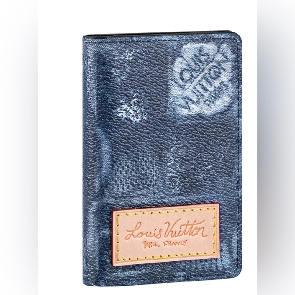 Louis Vuitton Denim Blue Card Holder